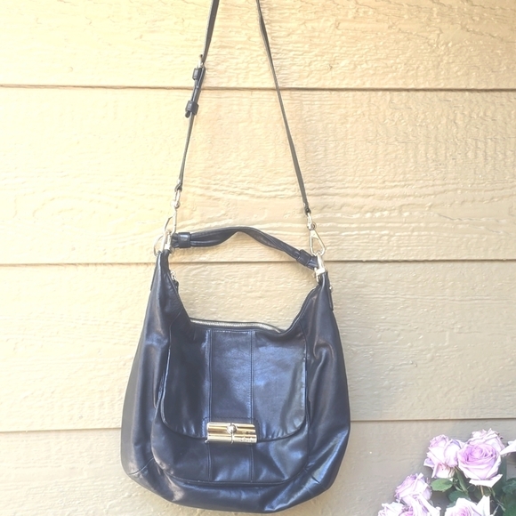 COACH Kristen Large Soft Black Leather Hobo Shoulder Bag L1026-16787 Crossbody - Picture 3 of 16